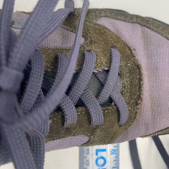 90s Nike Hightop Hiking Boots Sneakers Purple Gray leather Womens Size 6 Caldera - Picture 12 of 13